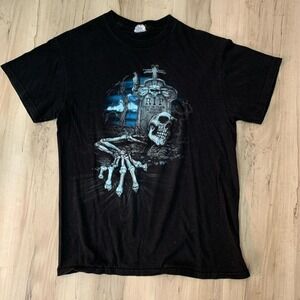 Vintage RIP skeleton graphic tshirt Delta